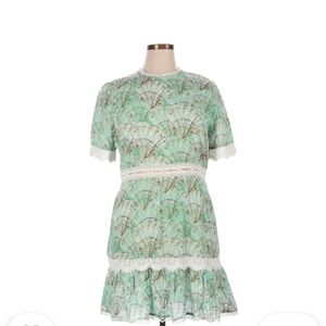 Never Fully Dressed Elegant Green Lace Dress